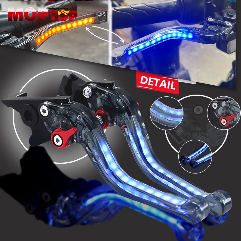 Motorcycle Always-up Turn Signal Light Adjustable Brake Clutch Handle Levers For Z1000 Z1000SX Z750R ZX6R 636 ZX10R NINJA1000