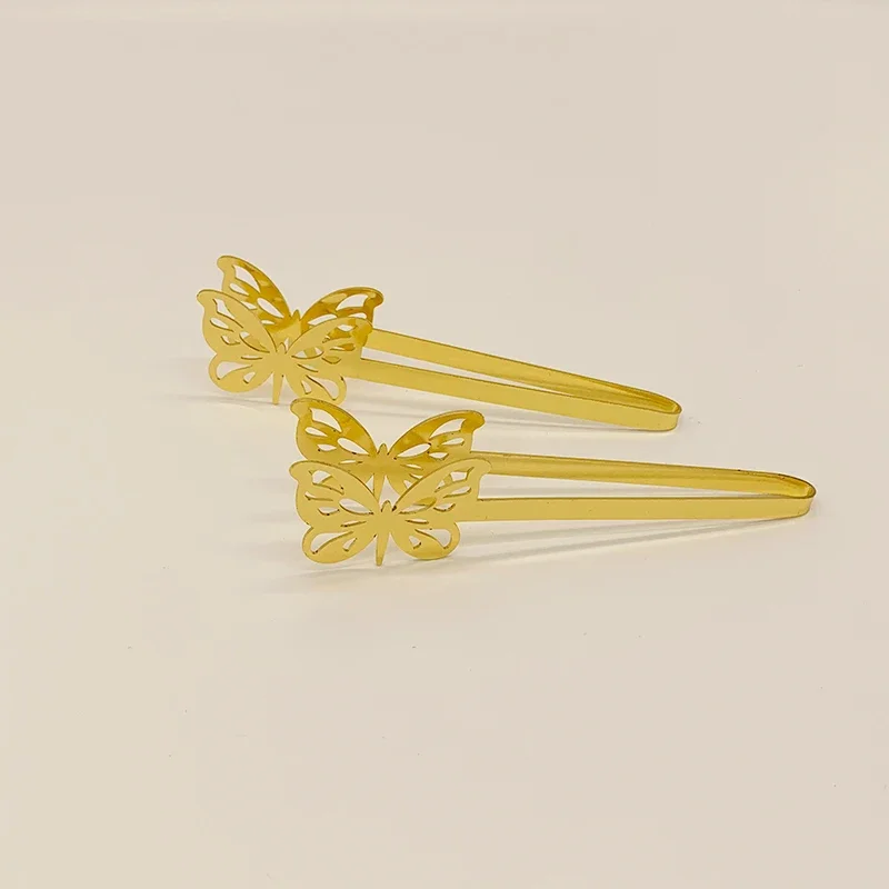 Gold-plated Butterfly Incense Clip Mosquito Coil Incense Clamp for Incense Burner Metal Rack Aroma Folder Ice Clip