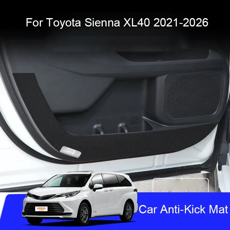 

Автомобильная задняя стойка для двери, защита от ударов, защита от грязи для Toyota Sienna XL40 2021-2026, автомобильный багажник, устойчивый к царапинам аксессуар