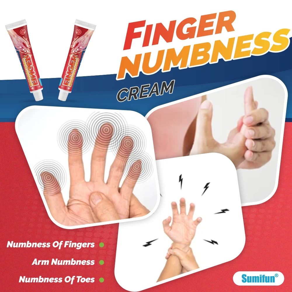 Sumifun Finger Numbness Cream Hand Wrist Analgesic Tendon Sheath Treatment Ointment Muscle Pain Joint Relief Medical Health Care