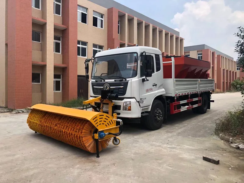 Sanitation Trucks Plus Snow Roller Vehicle-mounted Snow Shovel Melting Snow Spreader Municipal Roads Highways Detachable Engine