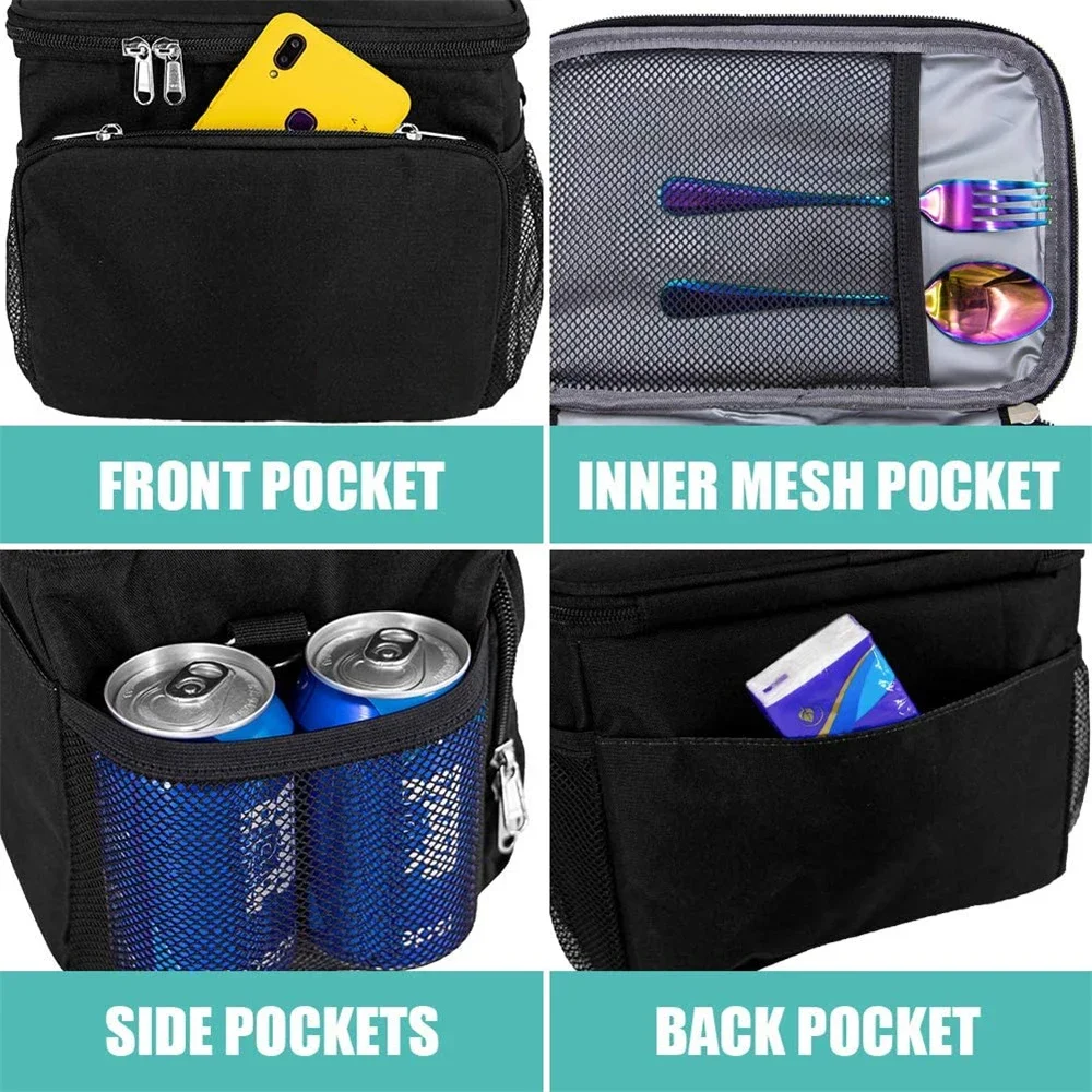 1pcs Insulated Outdoor Picnic Bag Leak-proof Insulated Bag Thickened Bento Lunch Bag Car Carrying Ice Insulated Bag