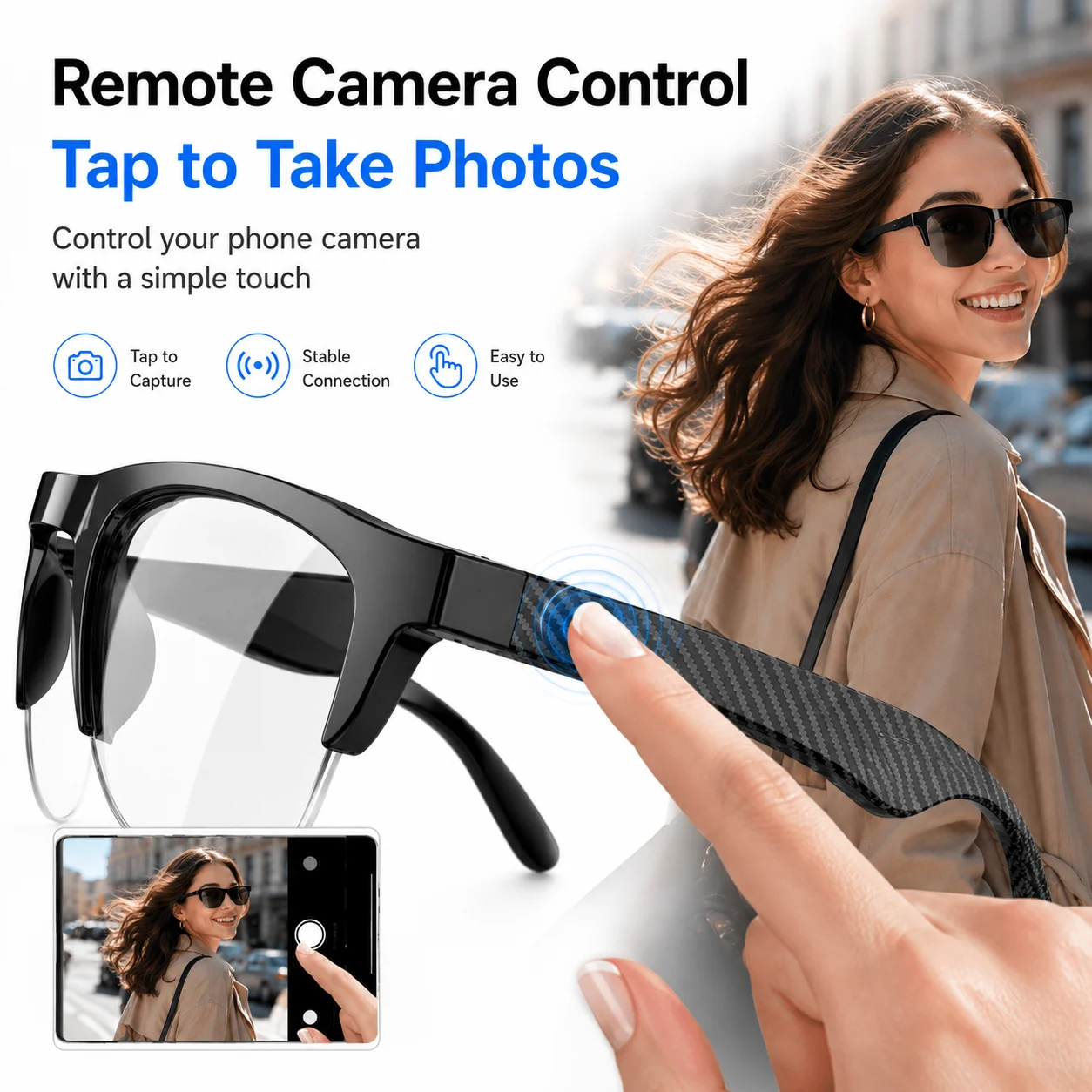 スマートオーディオグラス Bluetooth 5.4 調光レ - Photochromic Smart Sunglasses Audio のレビューと価格