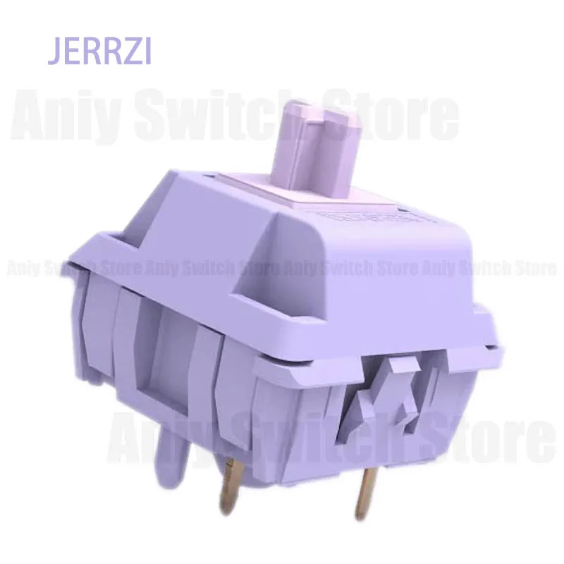 JERRZI Misty Purple Mute Switch Mute 37/45gf 5pin Mechanical Keyboard Switches Fine Lubrication Switch for Aula F75 Ajazz Ak820