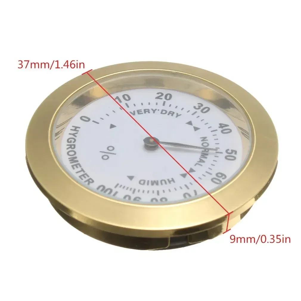 Mini Cigar Hygrometer Moisture Meters Cigar Accessories Tobacco Pointer Hygrometer For Humidor Smoking Humidity Sensitive Gaug