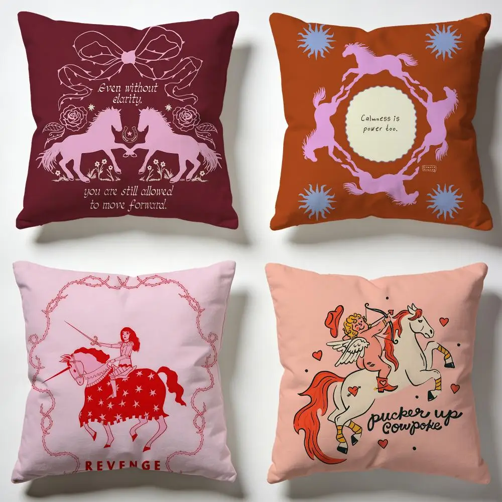 Stylish Horse Cushion Cover Soft Pillow Cases for Home Bedroom Living Room Sofa