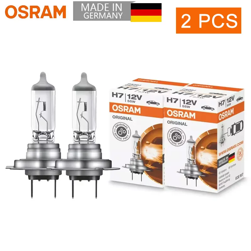 OSRAM 2PCS H4 H7 H8 H9 H11 H16 9005 9006 Original Lamp Hight/Low Beam Yellow Headlight HB3 HB4 Fog Lamp Car Halogen Bulb