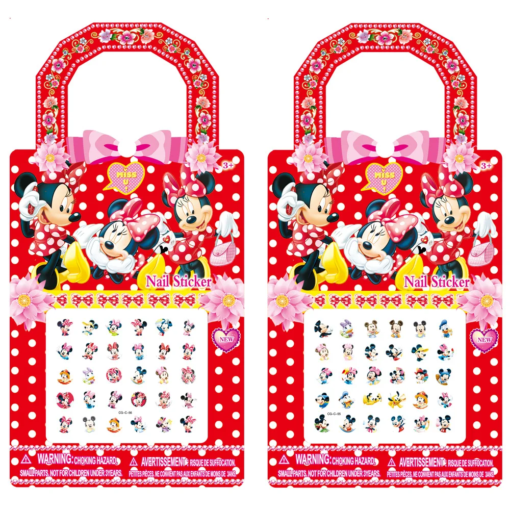 Leuke Anime Mickey Nail Sticker Kinderen Vingernagel Decoraties Paster Meisjes Cartoon Nagels Art Decal Accessoires Kids Gift