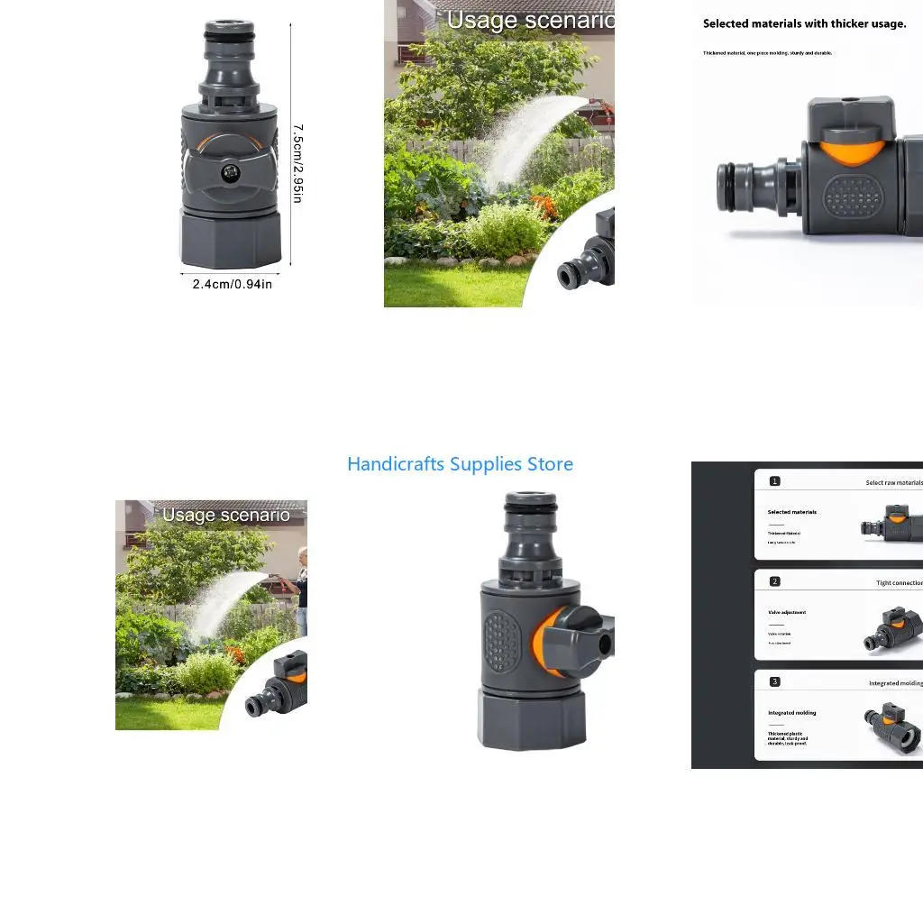 R1WA 3/4inch Quick Release Hose Connector and Fitting Connector for Garden Hose Pipe