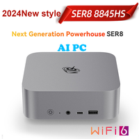 2024 Beelink Mini Gaming PC SER8 Powerful AI PC with AMD Ryzen 7 8845HS 32G DDR5 1T NVME PCIe4.0 SSD 2.5Gbps Desktop Computer