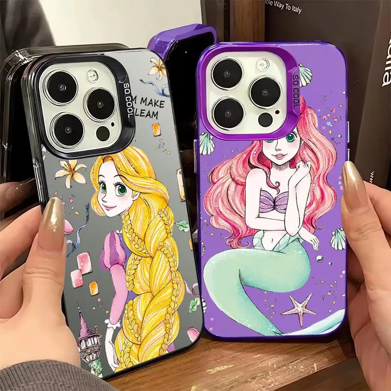 Ariel The Mermaid Disney Case for iPhone 11 Pro 15 13 Pro Max 14 12 XR XS MAX 14 15 Plus 15Pro Max Soft Silicone Cover Shell