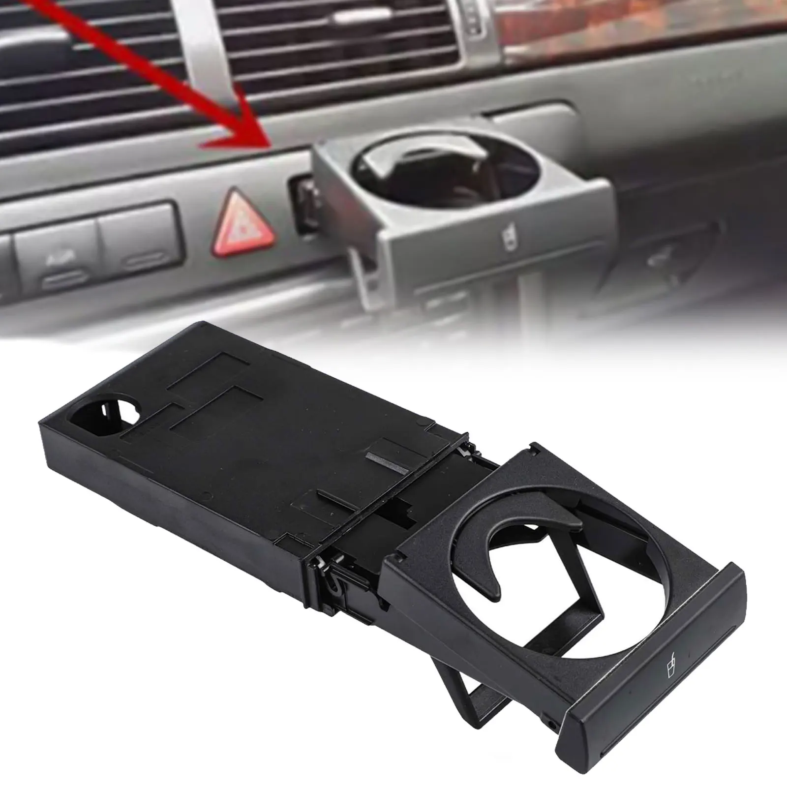 Car Center Console Restoration Dashboard Cup Holder Center Console Replacement Plastic OE 4B0862534D Replacement Part