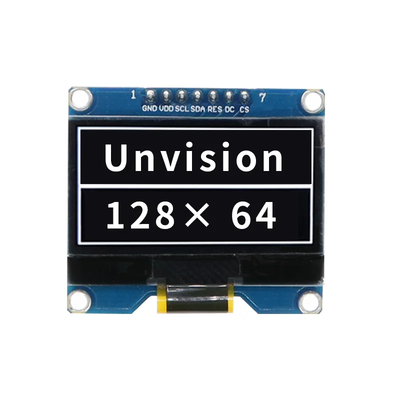1. módulo oled de 54 polegadas 1. módulo de 54 polegadas 128*64 tela ssd1309 driver 7 pinos interface spi