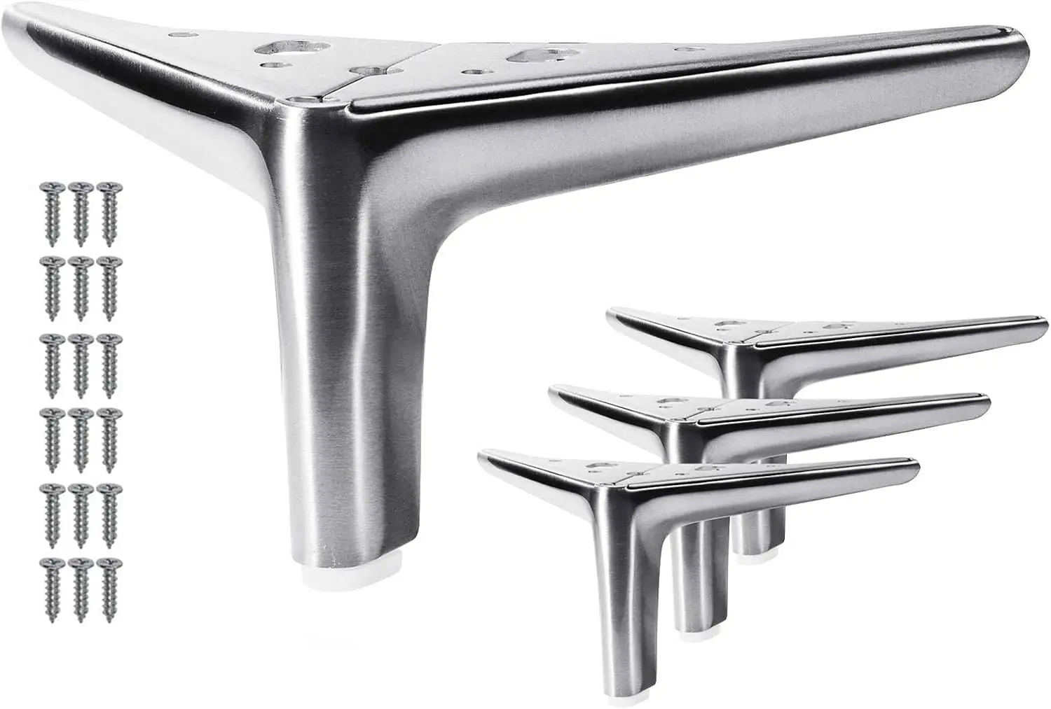 

4-inch Furniture Legs, Legs for Furniture Set of 4, Modern Furniture Feet for Cabinet Sofa Couch Table Chair Bed Dresser Wardrob