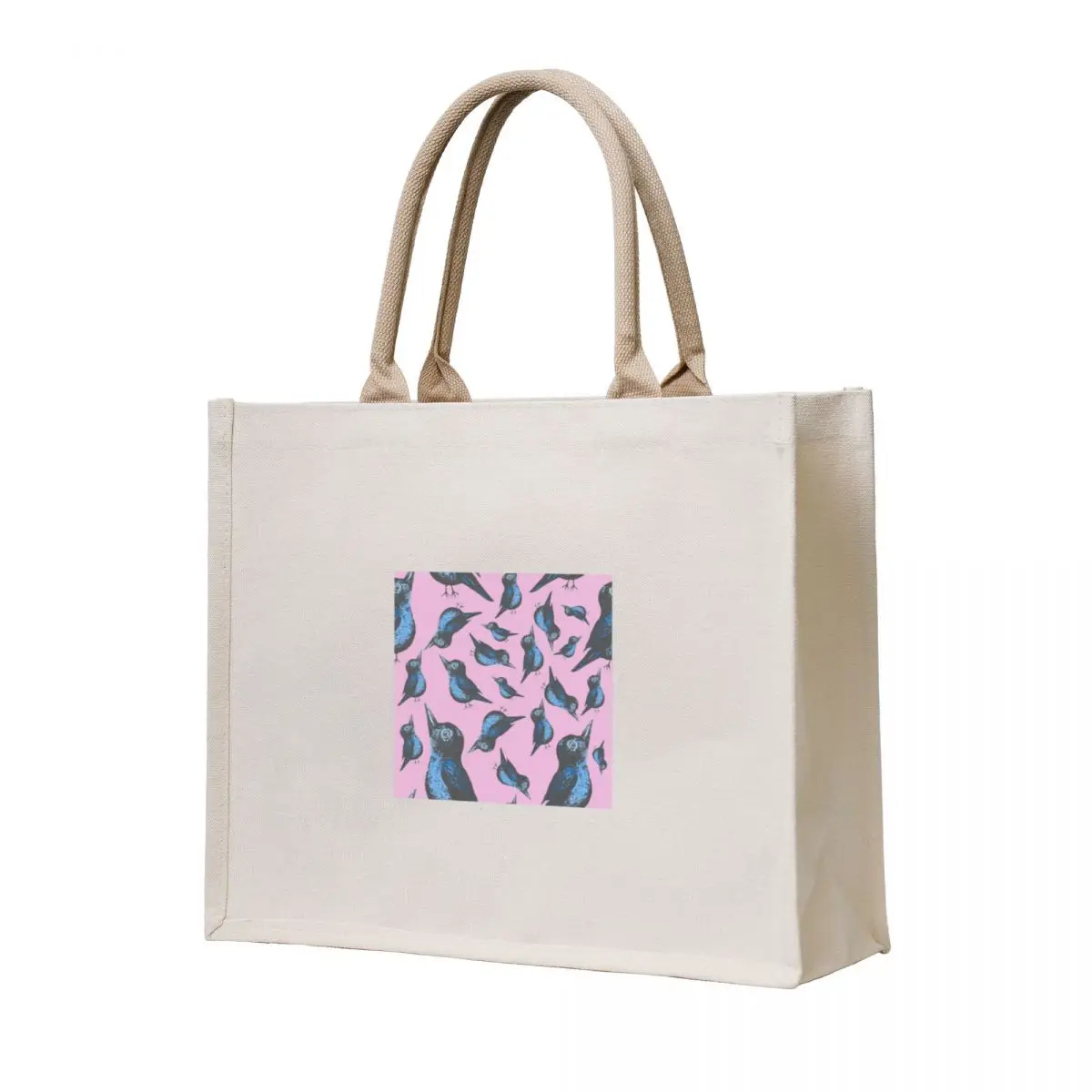 

Birdie blue and pink Tote Bag Women's shopper tote bag custom women bag Cloth