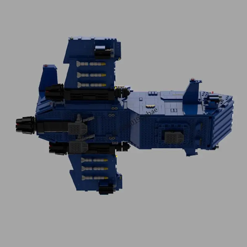 3243PCS 게임 영화 시리즈 MOC Warhamed 40k Thunderhawk 건쉽 모델 DIY 창의적인 아이디어 어린이 장난감 조립 퍼즐 생일 선물