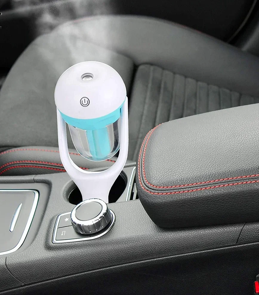 Mini humidificateur d'air de voiture, supporter ficateur d'air à vapeur, diffuseur d'arômes, diffuseur d'huiles essentielles, brumisateur automatique, pulvérisateur pour voiture, aromathérapie