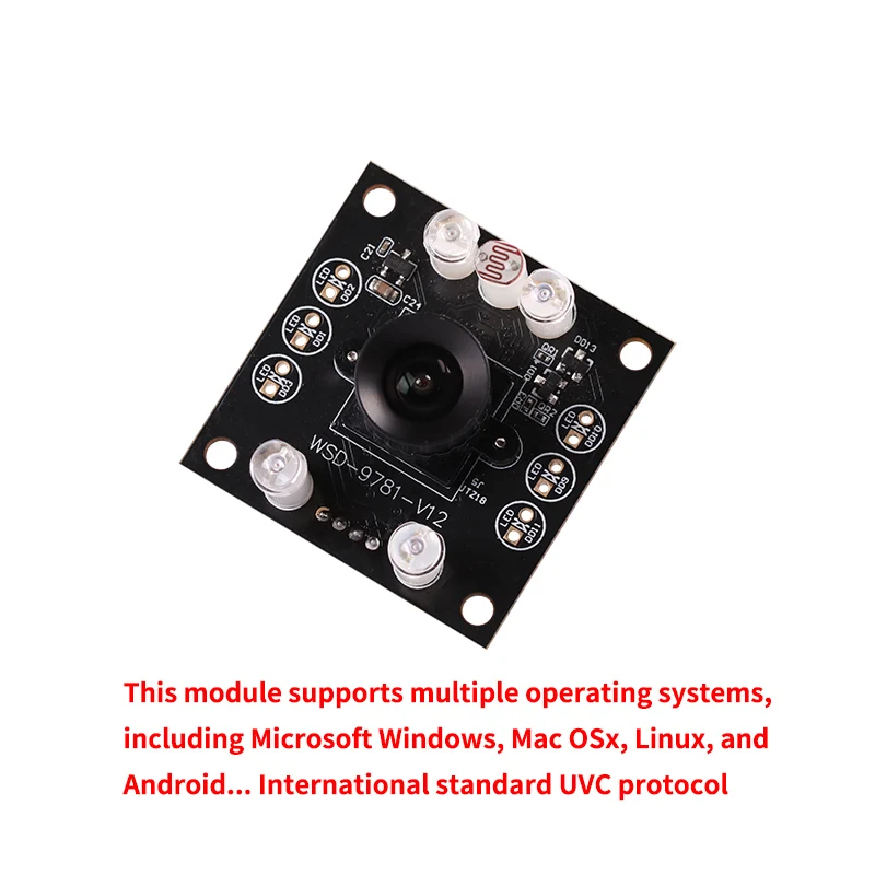 Modul Kamera Industri Usb Paparan Rana Global 720P 120 Bingkai OV9281 Linux Pengambilan Ponsel Kecepatan Tinggi Hitam dan Putih