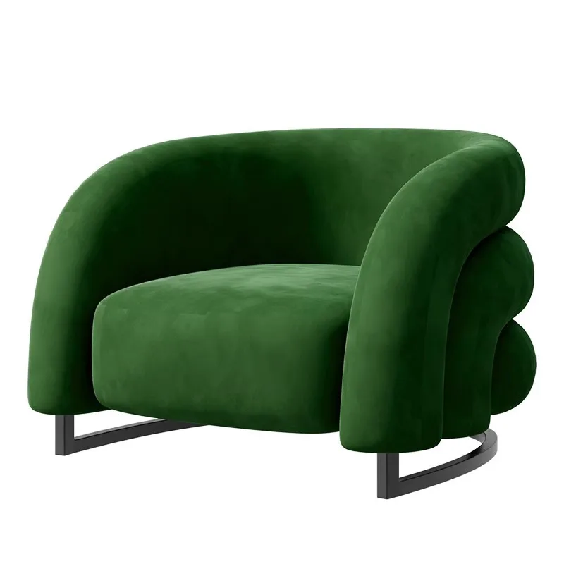

Nordic light luxury single sofa living room bedroom rainbow lazy sofa office reception sofa designer
