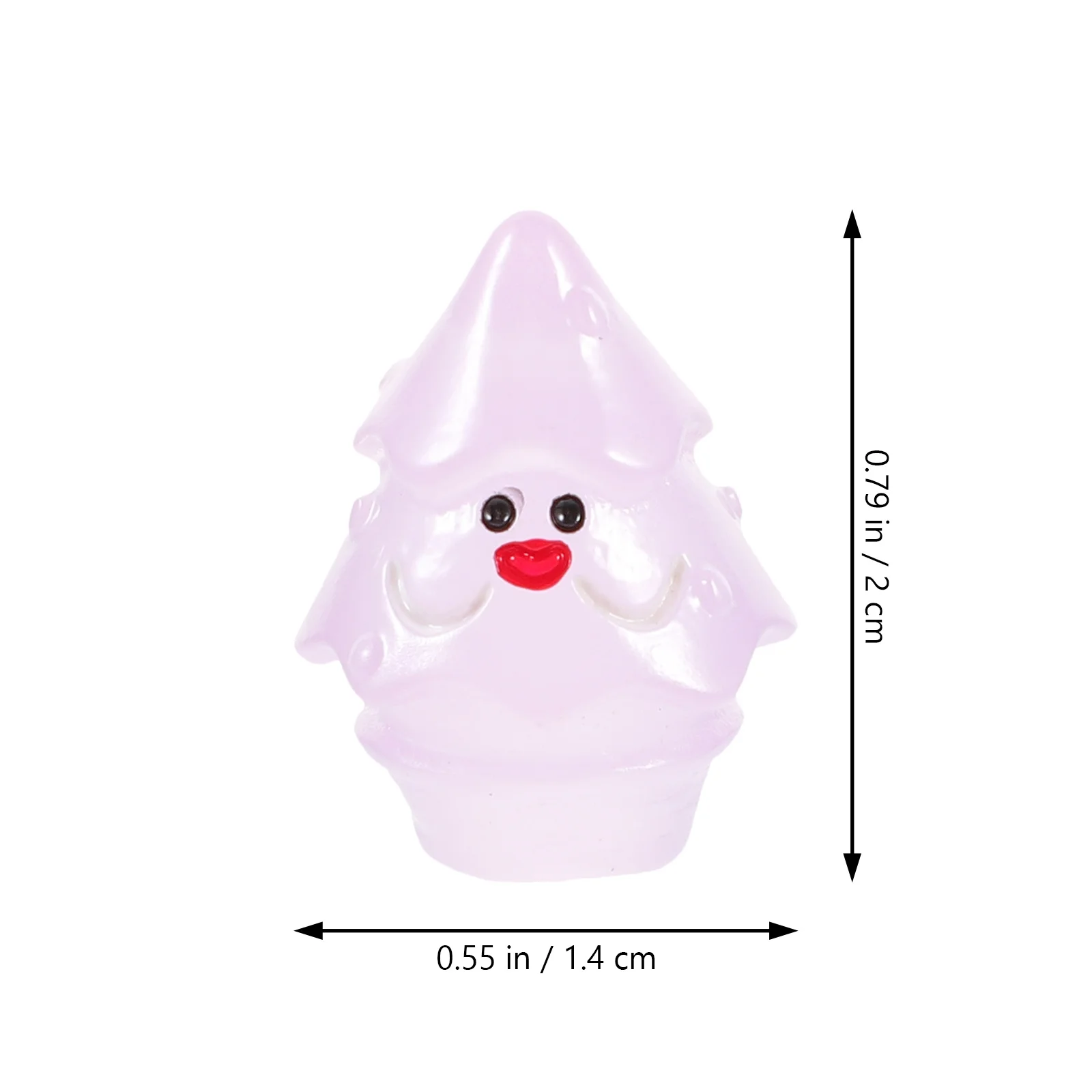 

50Pcs Glowing Christmas Tree Resin Mini Decorations Aquarium Fish Tank Landscape Micro Scene Christmas Supplies