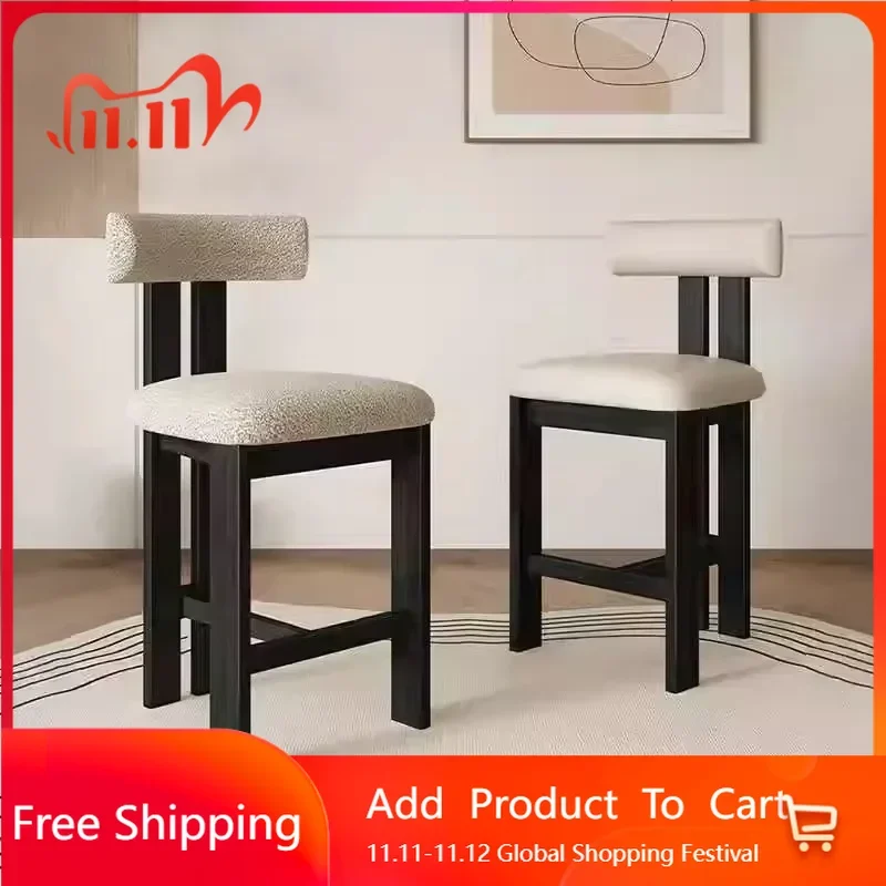 

Aesthetic Minimalist Dining Chairs Design Comfortable Unique Nordic Waiting Dining Chairs Modern Trendy Aesthetic Home Furniture