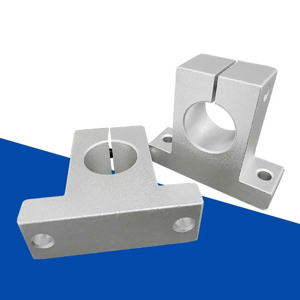 1Pc Aluminum Alloy Linear Bearing CNC Router XYZ Table Rail Shaft Support SHF8 SHF10 SHF12 SHF16 SK8 SK10 SK12 SK16 SK20