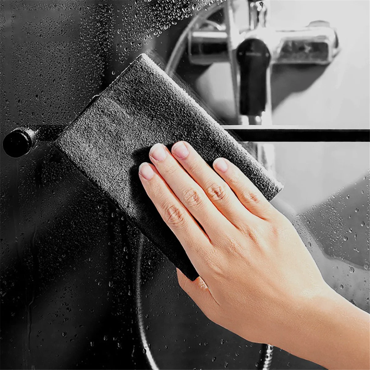 AB06 30X30 سنتيمتر القماش سميكة تنظيف الملابس قابلة لإعادة الاستخدام زجاج نافذة السيارة مسح الخرق