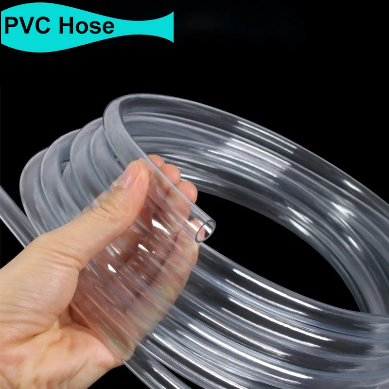 

1/2/3/5/8m Transparent PVC Plastic Hoses 2 3 4 5 6 8 10 12 14 16 18 20 25mm High Quality Clear Garden Water Pump Tube Pipe