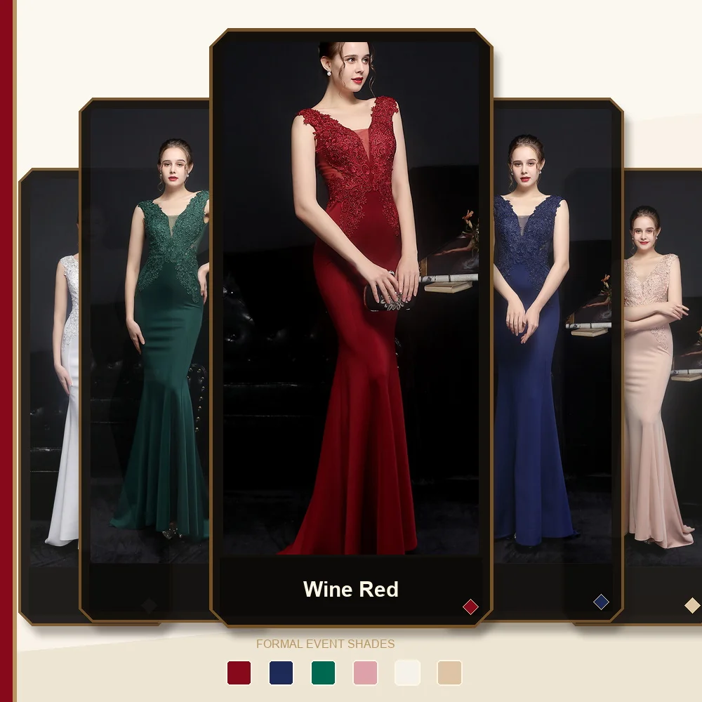 Women\'s Luxury Satin Elegant Mermaid Formal Long Dresses Curve Shapey Korean Fashion for Bridesmaid Party Prom Wedding Guest Eve