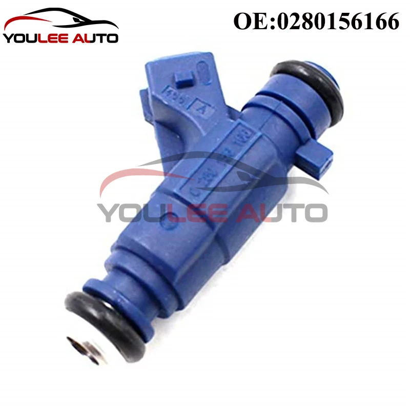 Bico injetores de combustível 0280156166, 4 unidades, para mitsubishi carisma colt v lancer vi mirage space star 1.3l para byd f3 zotye 5008
