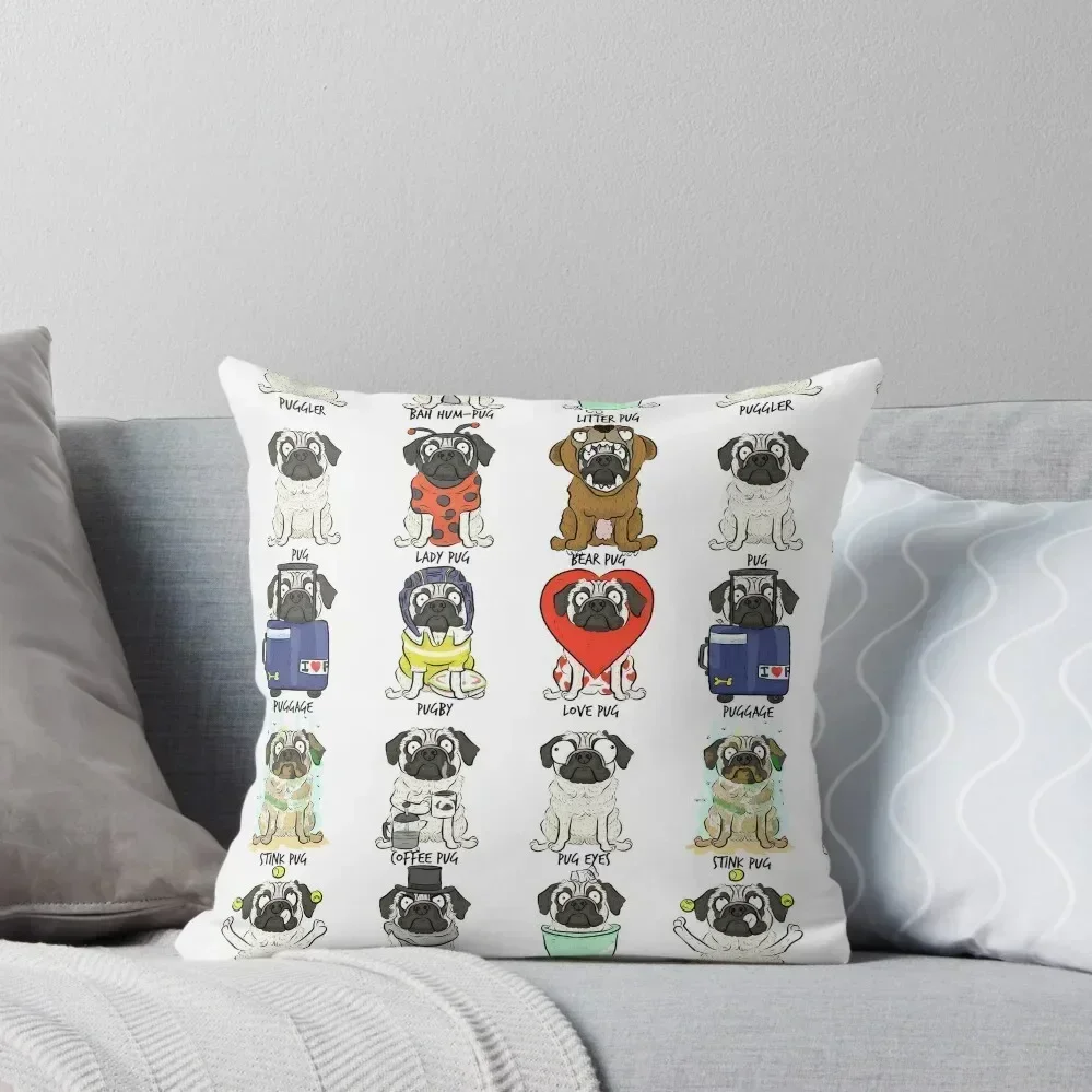 

Pug Puns Throw Throw Pillow christmas decorations 2025 Marble Cushion Cover Sofa Pillow Cover Cusions Cover pillow