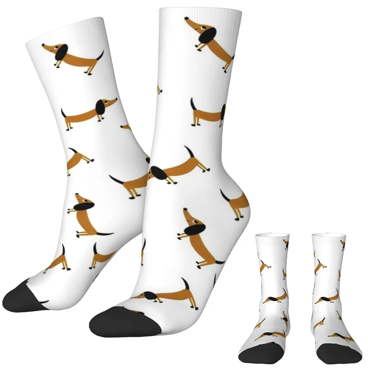 

Dachshund Dog Stockings pattern Graphic Harajuku Socks Spring Anti Skid Socks Unisex Men Outdoor High Quality Socks