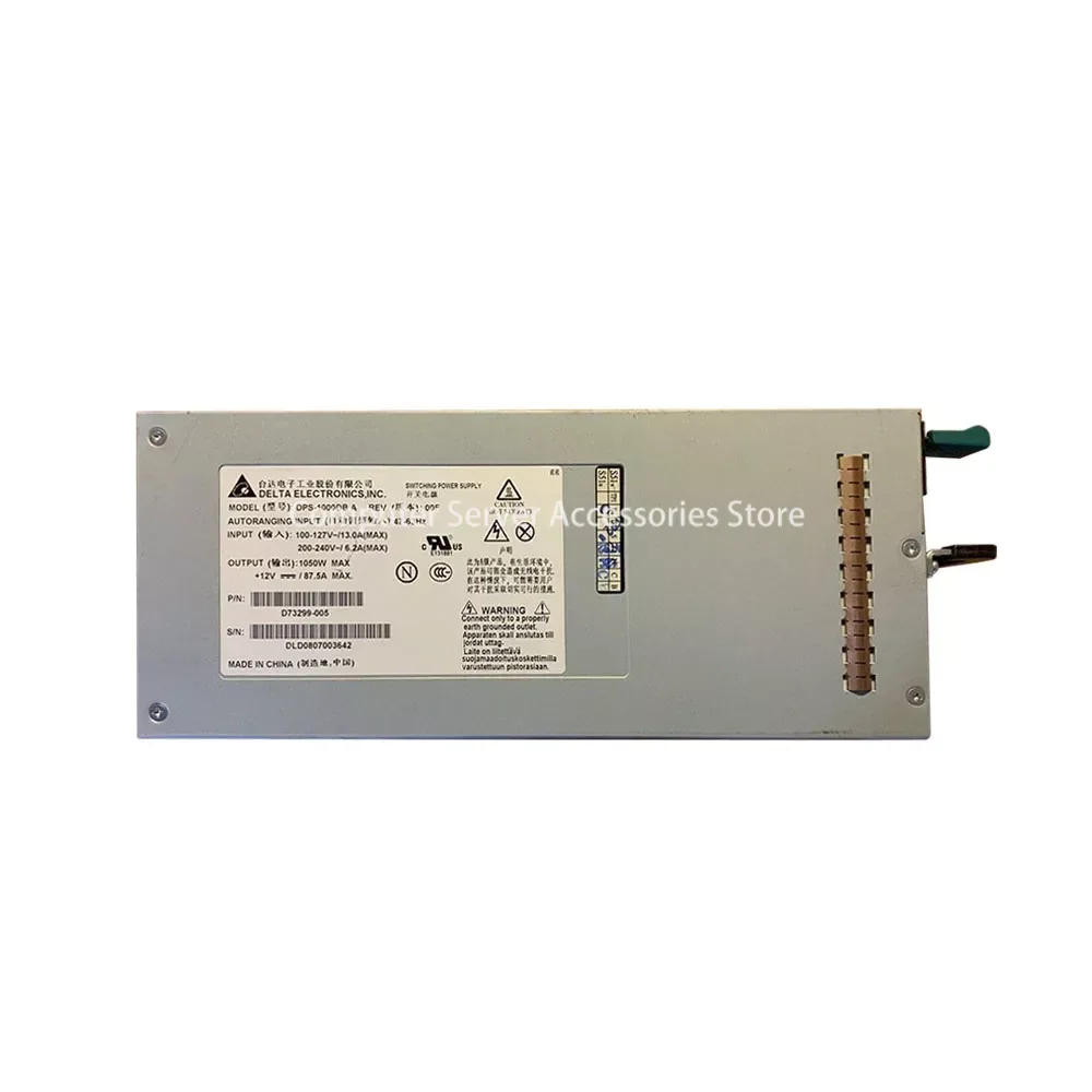 

Original for B300 Server 1050W 47-63Hz +12V 87.5A Switching Power Supply DPS-1000DB A D73299-005 D73299 PSU Adapter