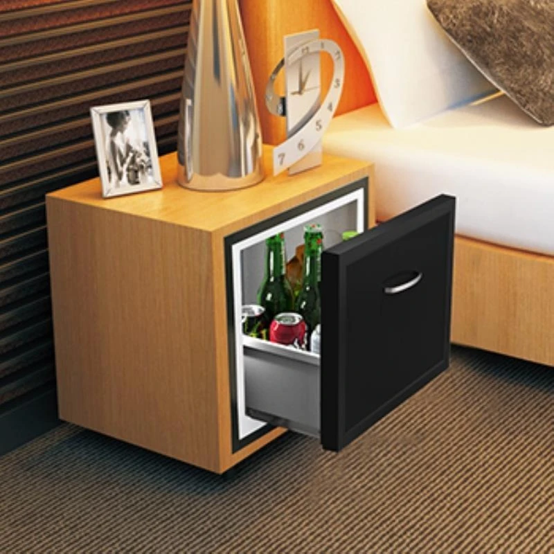 

Hotel Room Home Bedroom Built-in Drawer Fully Silent Mini Refrigerator