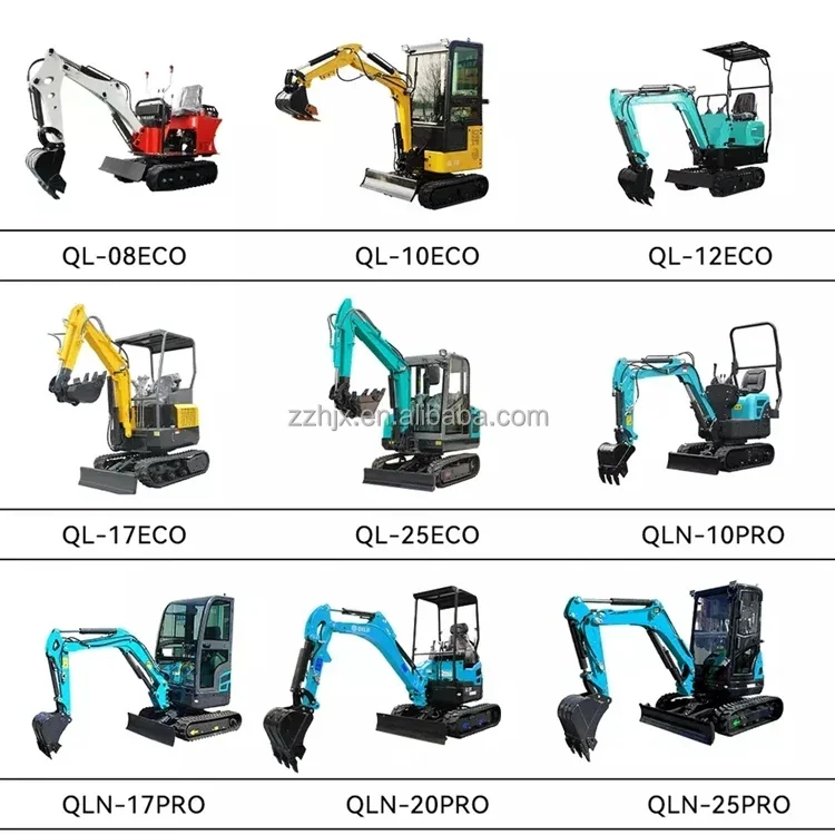 Chinese Manufacturer Wholesale Hydraulic Mini Excavator Machine Small Digger Crawler Excavator Attachments