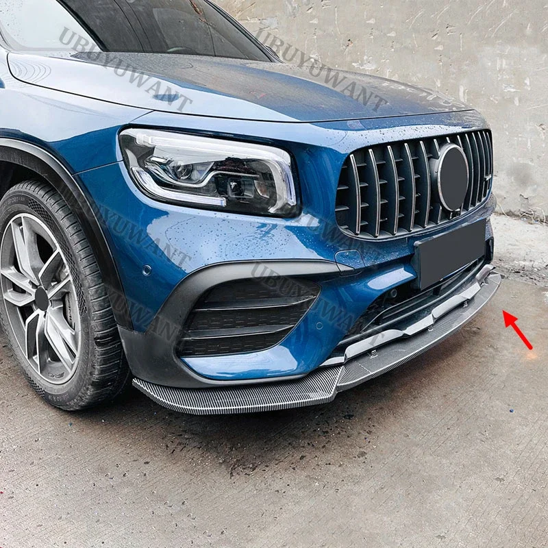 For Benz GLB X247 pre 2020-2023 GLB180 200 220 GLB35 Car Front Spoiler Stable Car Front Bumper Lip Anti Scratch Decorative Kit