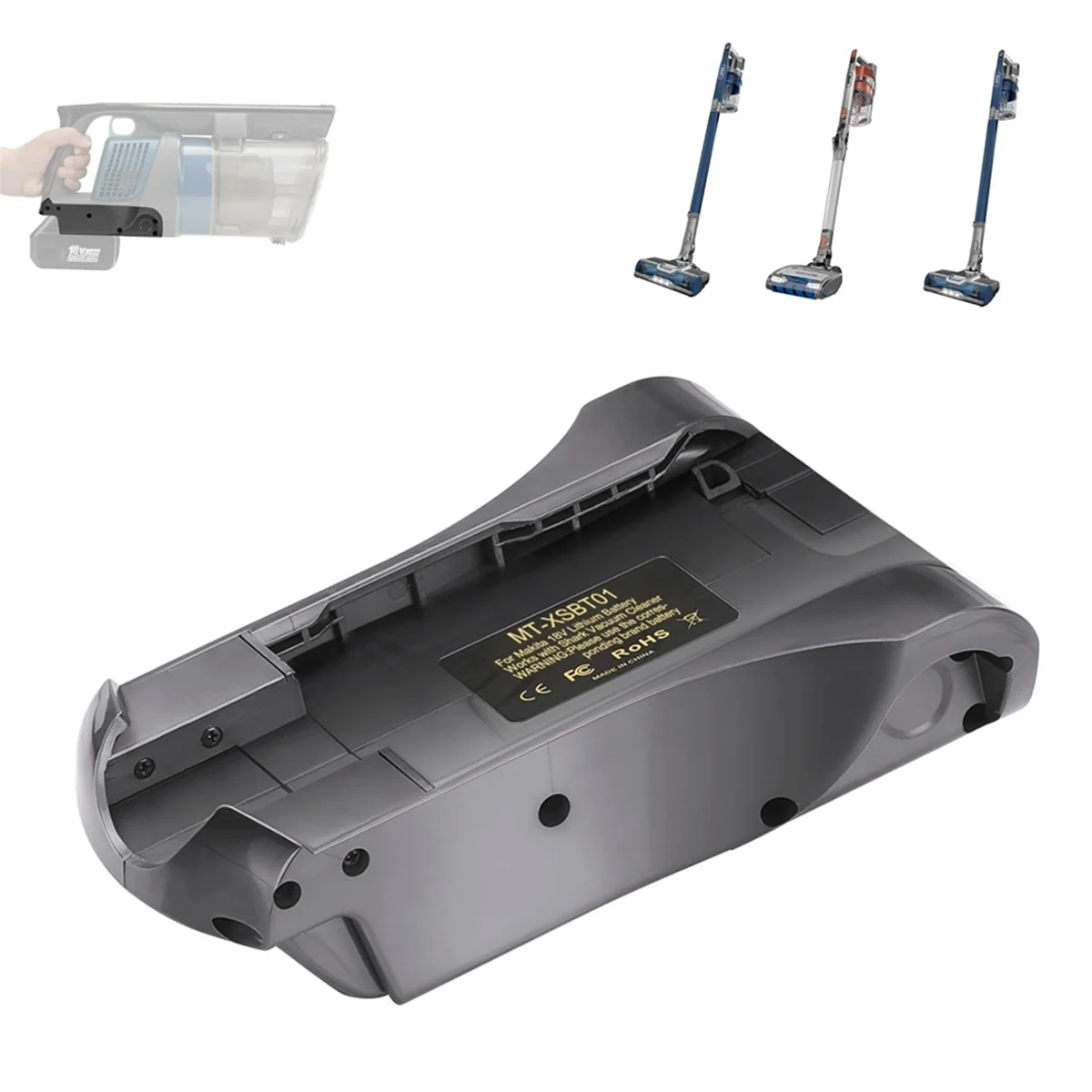 Adaptador de bateria para bateria de íon-lítio Makita 18V para substituir para bateria Shark XSBT620 XSBT750 XSBT700 (não bateria)