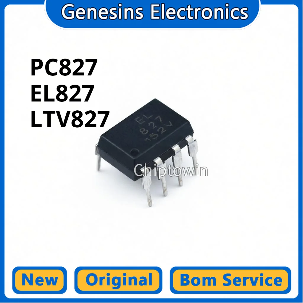 5/50/500 pcs PC827 EL827 LTV827 DIP-8 SOP-8 Optocoupler W7