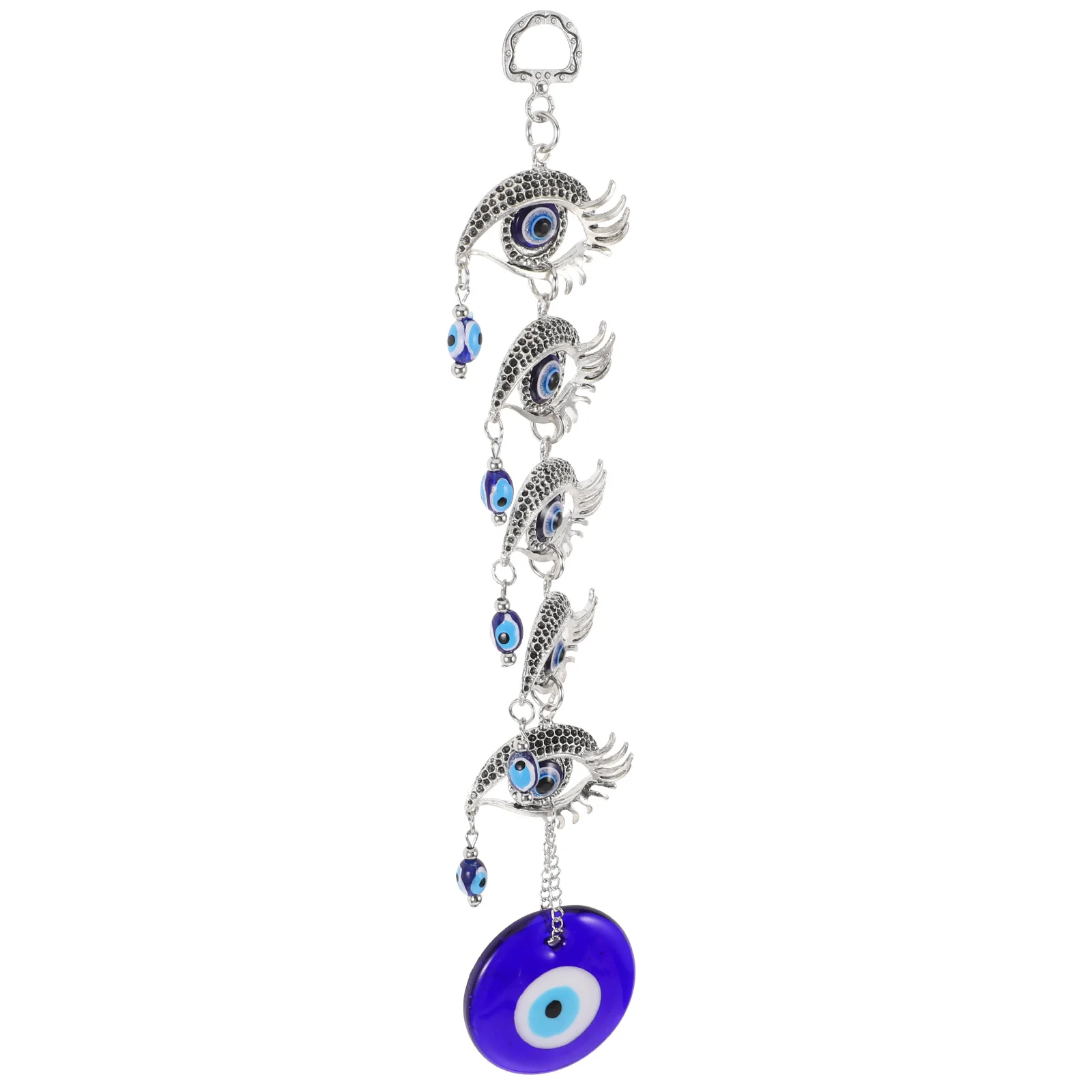 

Evil Eye Hanging Decor Turkish Style Blue Eye Ornament Wall Accessory Car Rearview Mirror Decoration Housewarming Gift