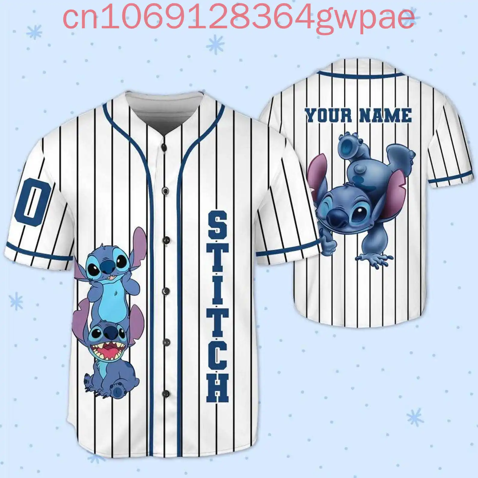 

Бейсбольная форма Disney Stitch для мужчин и женщин, повседневные бейсбольные рубашки, летние детские бейсбольные майки, модная забавная рубашка с короткими рукавами