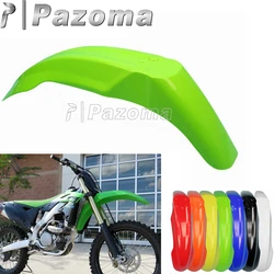 PAZOMA Green Motorbike Supermoto Universal Front Fender Mudguard for Kawasaki KX125 KX250 KX500 KDX200 KDX220 KX85 KX65 KX100