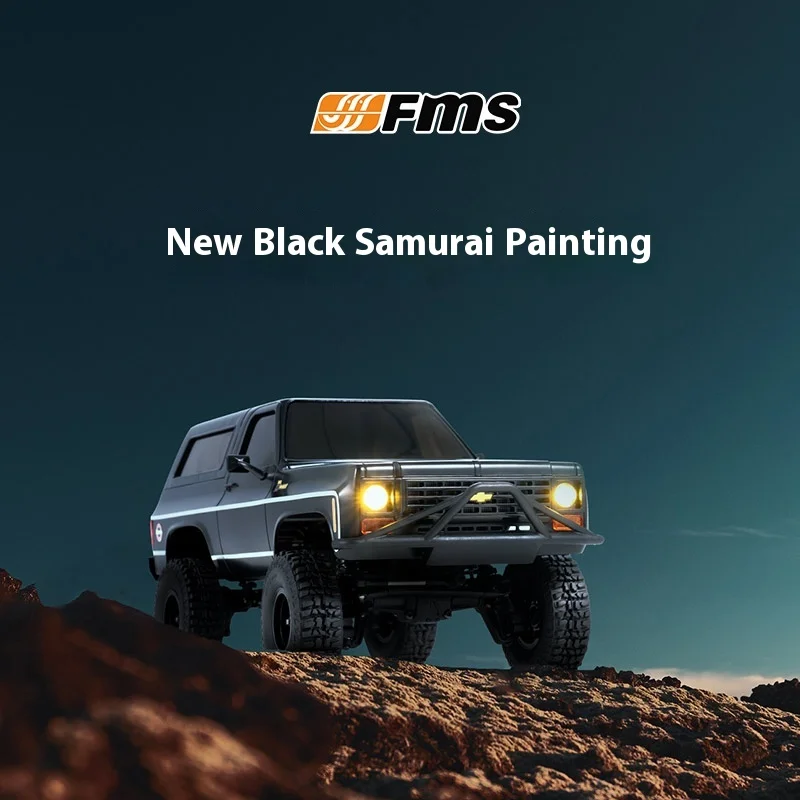 

Новый продукт Fms 2021, 1:24fcx24, Chevrolet K5prortr, черный, бесщеточный, с дистанционным управлением, электрический альпинистский автомобиль, подарок для мальчика