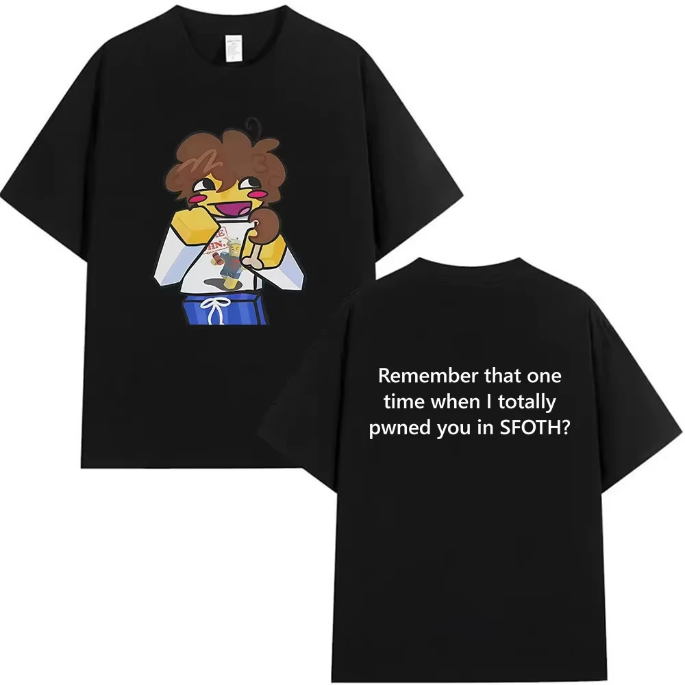 Lustiges Blame John Meme T-Shirt mit Shedletsky Forsaken Aufdruck, Kurzarm-T-Shirts für Männer und Frauen, Lässiges Baumwoll-T-Shirt von hoher Qualität – Detail 10