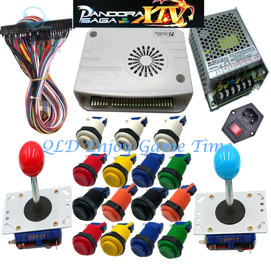

Pandora Saga Box 14 DIY Arcade Kit, 3D Game, 8 Way Joystick, HAPP Push Button, Jamma Cabinet Machine, 4800 in 1