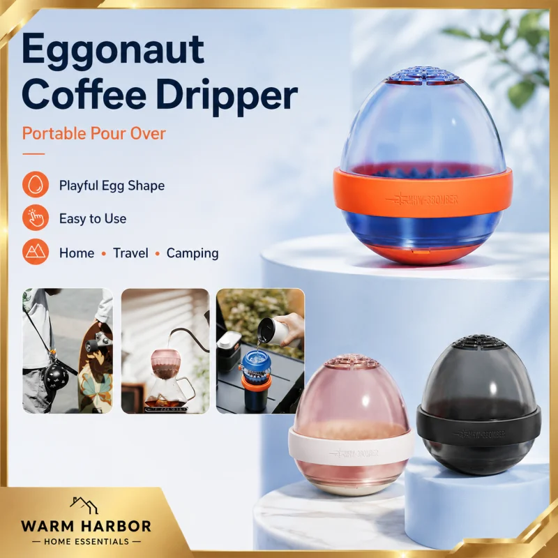 Mhw-3bomber Eggonaut Coffee Dripper Splitter Flow Control Pour Over Coffee Filter Portable Brewing Accessory For Travel Camping