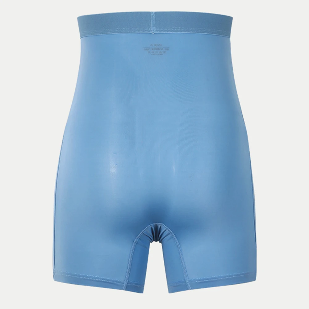 

Men Extra High Waist Anti-chafing Lingerie Boxer Shorts Stretch Panties Breathable Sports Abdomen Underwear Soft Underpants Men