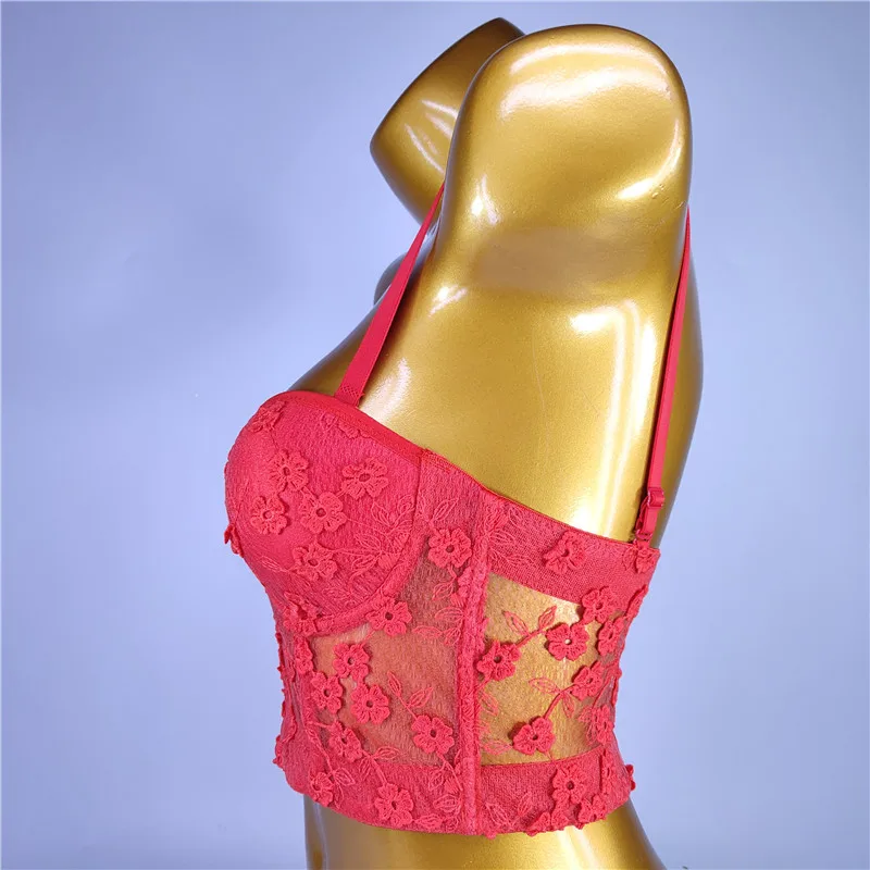 

Fashion Electronic Music Festival Nightclub Sexy New Women's European and American Style Lace Wrapped Chest Bra