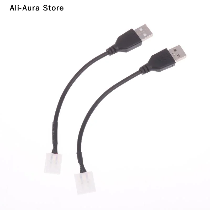 5/10Pcs USB Cable Connector To 2pin 8mm/10mm Free Welding LED Strip Connector LED Ribbon Strip Light Adaptor
