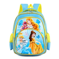 Mochila de princesa Disney para niños, cómoda, aligerar la carga, dibujos animados, Linda moda, adecuada para estudiantes, grados 1-5