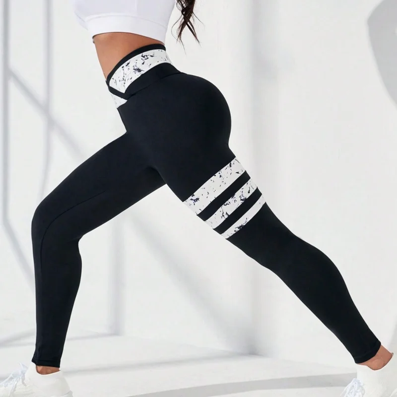 European and American style yoga pants for women, slim fit, butt-lifting, sweat-absorbing, quick-drying, suitable for running, o